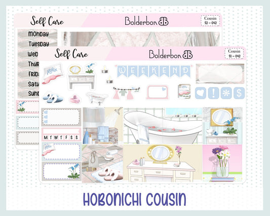 SELF CARE || Hobonichi Cousin Planner Sticker Kit