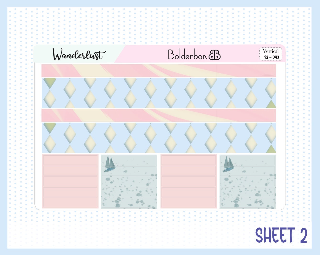 WANDERLUST || 7x9 Vertical Planner Sticker Kit
