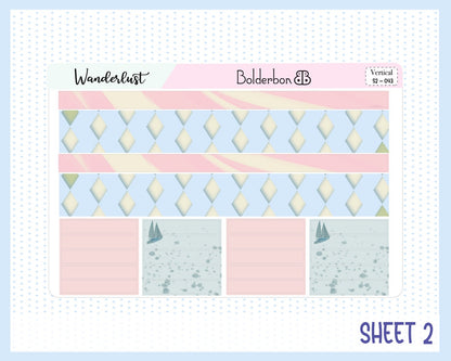 WANDERLUST || 7x9 Vertical Planner Sticker Kit