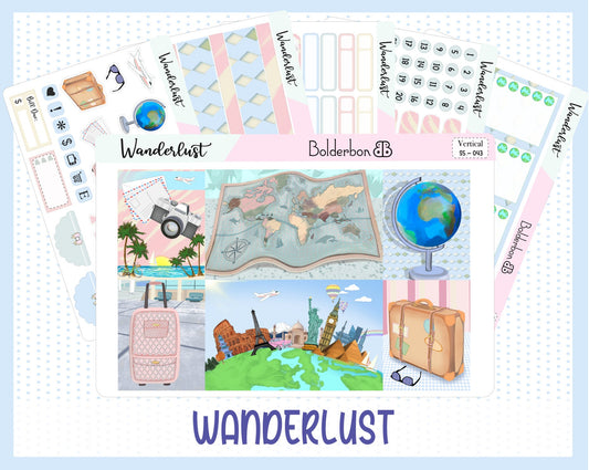 WANDERLUST || 7x9 Vertical Planner Sticker Kit