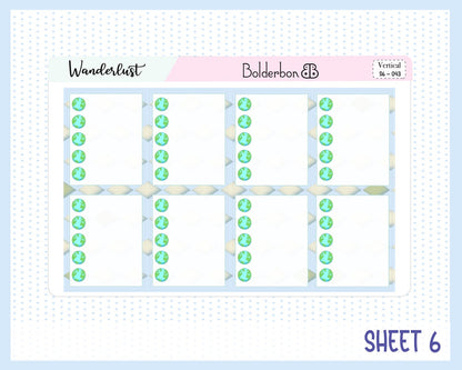 WANDERLUST || 7x9 Vertical Planner Sticker Kit
