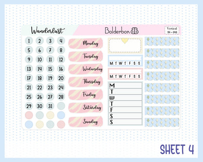 WANDERLUST || 7x9 Vertical Planner Sticker Kit