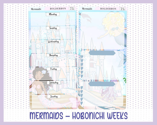 MERMAIDS || Hobonichi Weeks Planner Sticker Kit