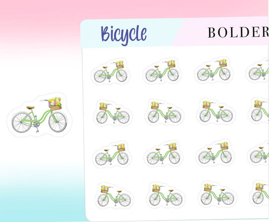 BICYCLE || Planner Stickers, Bike, Exercise