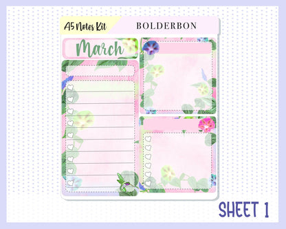 MARCH A5 NOTES KIT || Planner Sticker Kit