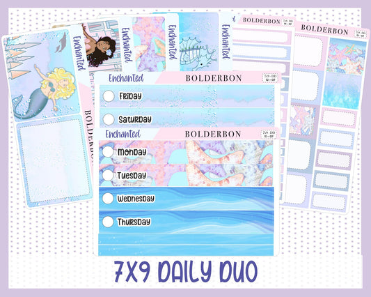 ENCHANTED "7x9 Daily Duo" || Weekly Planner Sticker Kit for Erin Condren