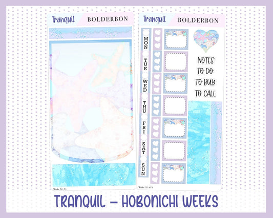 TRANQUIL || Hobonichi Weeks Planner Sticker Kit