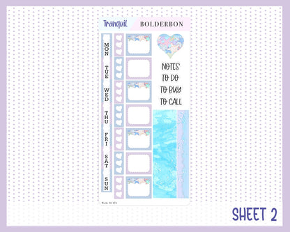 TRANQUIL || Hobonichi Weeks Planner Sticker Kit