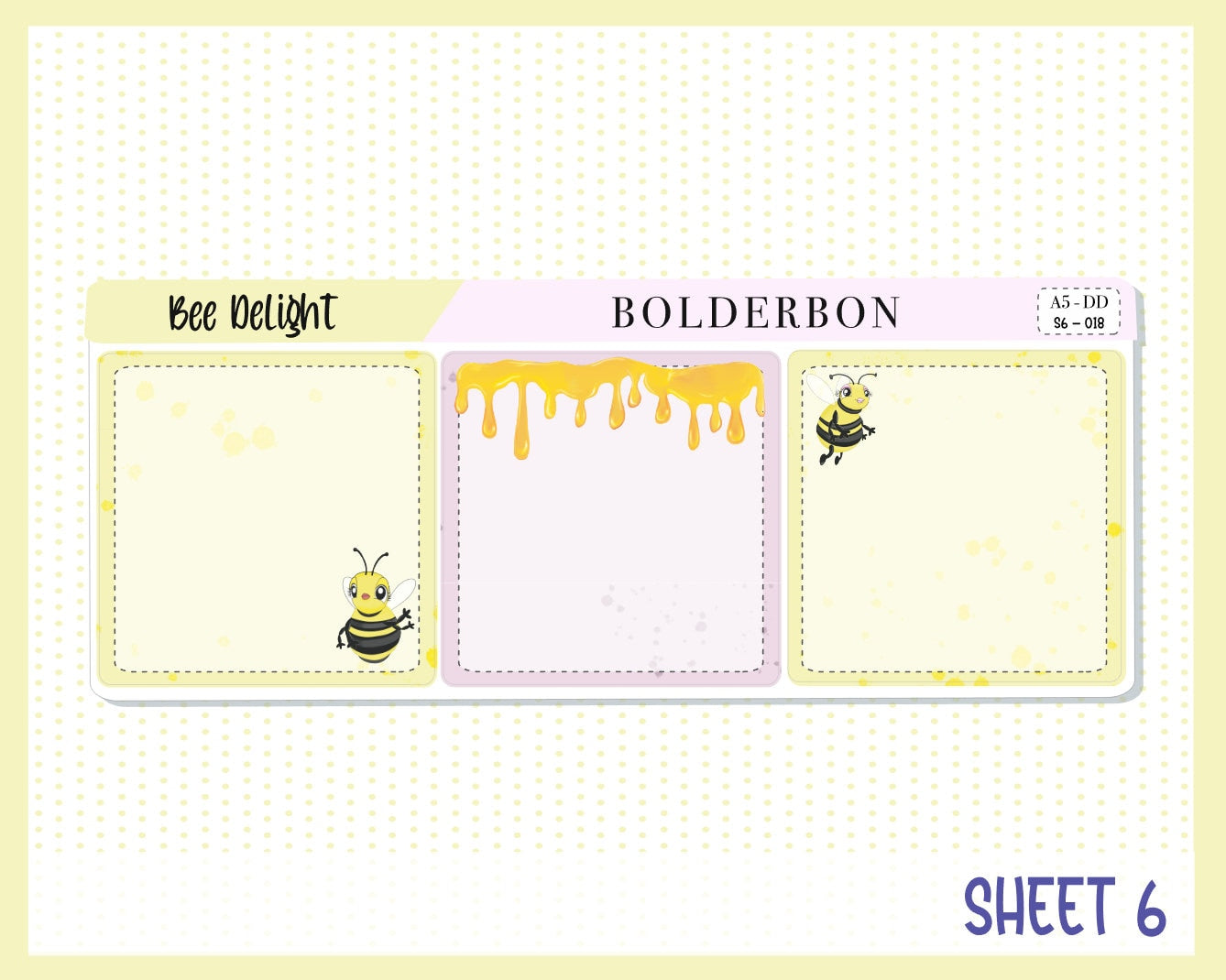 BEE DELIGHT || A5 Daily Duo Planner Sticker Kit