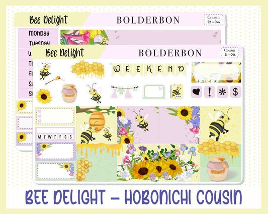 BEE DELIGHT || Hobonichi Cousin Planner Sticker Kit