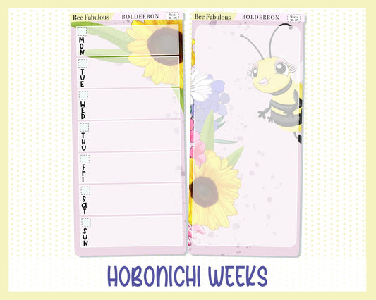 BEE FABULOUS || Hobonichi Weeks Planner Sticker Kit