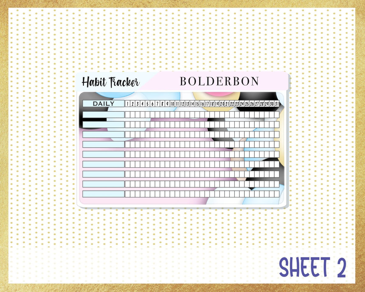 A5 Note Sticker JANUARY A5 NOTES KIT || Planner Sticker Kit – Bolderbon