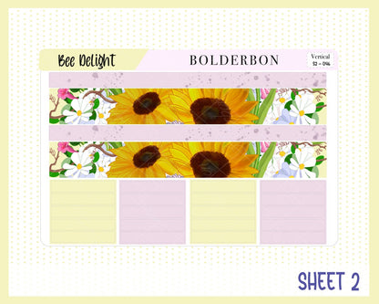 BEE DELIGHT || 7x9 Vertical Planner Sticker Kit