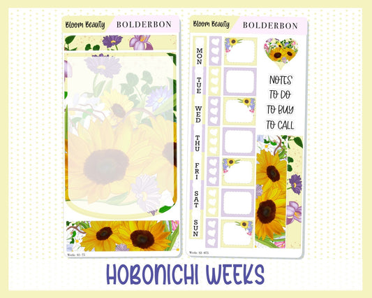 BLOOM BEAUTY || Hobonichi Weeks Planner Sticker Kit
