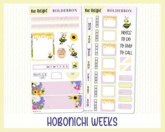BEE DELIGHT || Hobonichi Weeks Planner Sticker Kit
