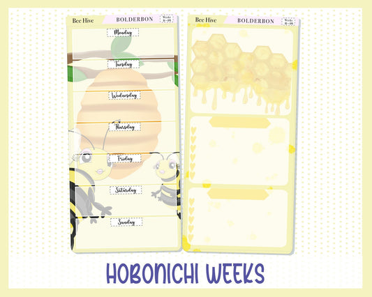 BEE HIVE || Hobonichi Weeks Planner Sticker Kit