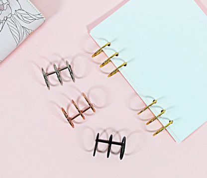 BINDER RINGS Set of 2 || 1.2 INCH, 30mm, Metal, Rose Gold, Gold, Black, Silver, Planner Rings
