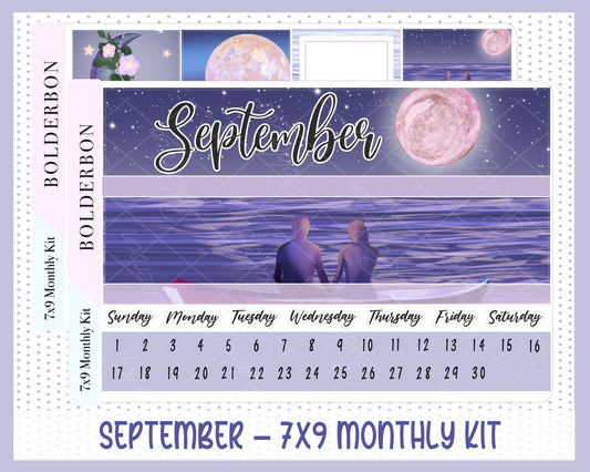 SEPTEMBER 7x9 Monthly Sticker Kit