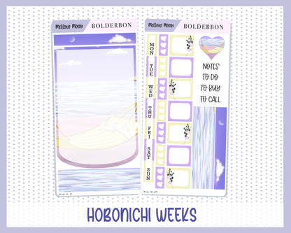 MELLOW MOON || Hobonichi Weeks Planner Sticker Kit
