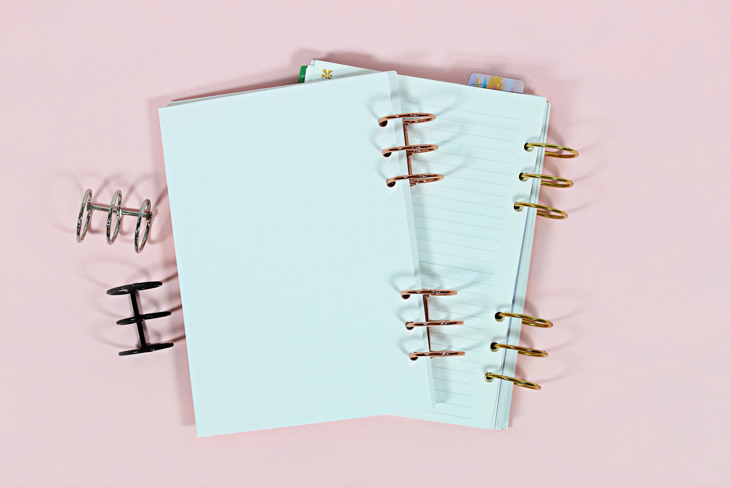 BINDER RINGS Set of 2 || 1.2 INCH, 30mm, Metal, Rose Gold, Gold, Black, Silver, Planner Rings