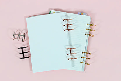BINDER RINGS Set of 2 || 1.2 INCH, 30mm, Metal, Rose Gold, Gold, Black, Silver, Planner Rings