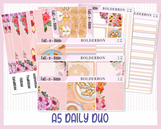 FALL 0' WEEN || A5 Daily Duo Planner Sticker Kit
