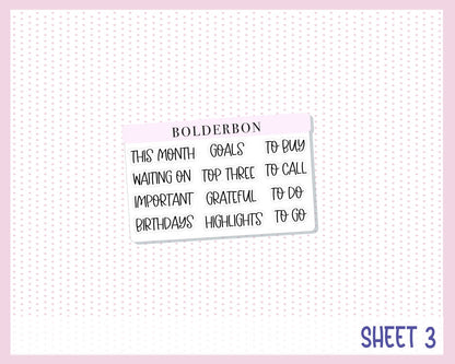 OCTOBER A5 NOTES KIT || Planner Sticker Kit