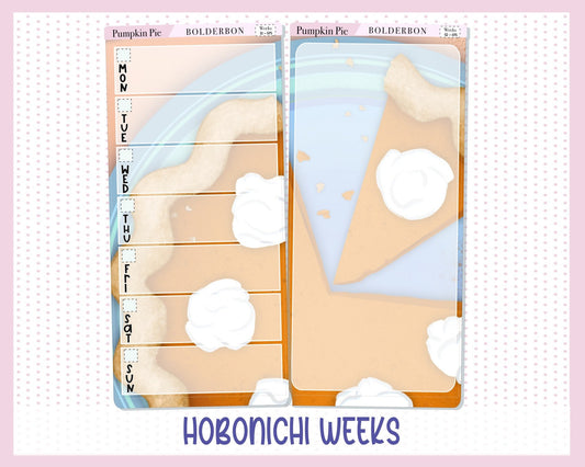 PUMPKIN PIE || Hobonichi Weeks Planner Sticker Kit