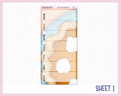 PUMPKIN PIE || Hobonichi Weeks Planner Sticker Kit