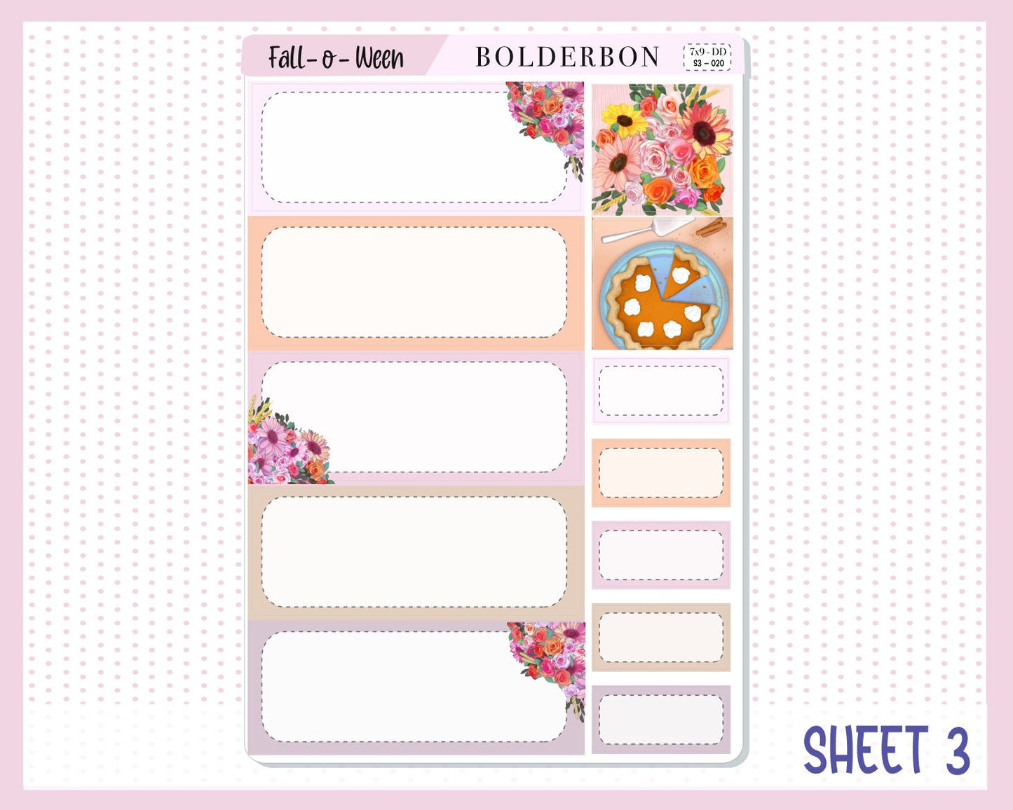 FALL O' WEEN "7x9 Daily Duo" || Weekly Planner Sticker Kit for Erin Condren