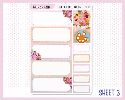 FALL O' WEEN "7x9 Daily Duo" || Weekly Planner Sticker Kit for Erin Condren