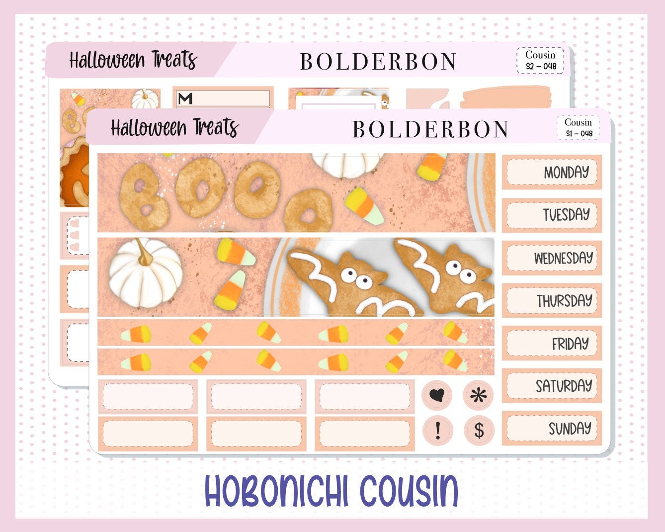 HALLOWEEN TREATS || Hobonichi Cousin Planner Sticker Kit