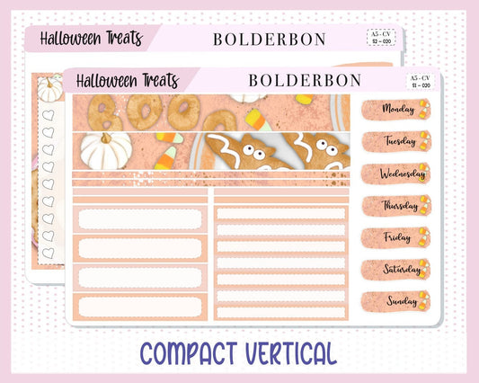 HALLOWEEN TREATS || A5 Compact Vertical Planner Sticker Kit