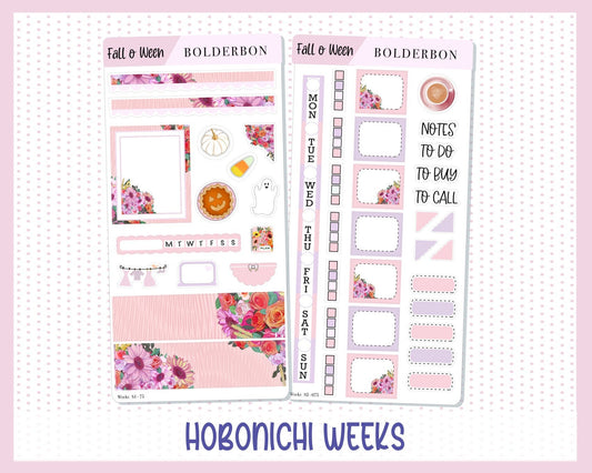 FALL 'O' WEEN || Hobonichi Weeks Planner Sticker Kit