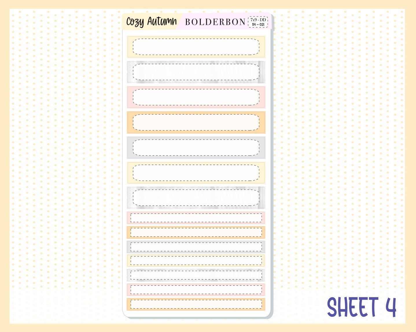 COZY AUTUMN "7x9 Daily Duo" || Weekly Planner Sticker Kit for Erin Condren