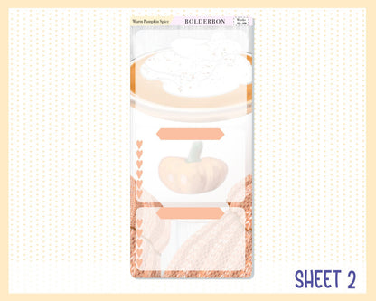 WARM PUMPKIN SPICE || Hobonichi Weeks Planner Sticker Kit