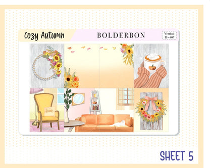 COZY AUTUMN  || 7x9 Vertical Sticker Kit