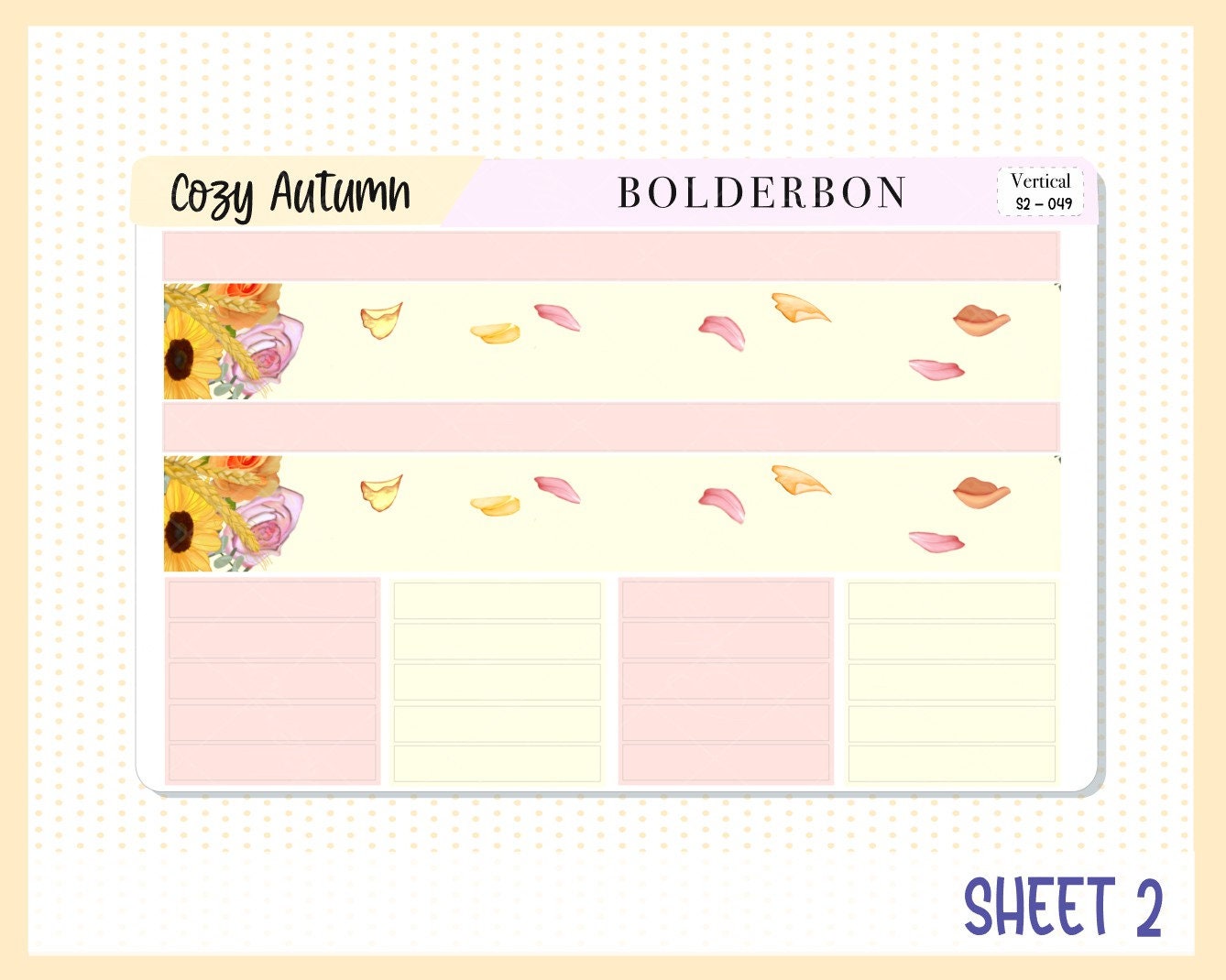 COZY AUTUMN  || 7x9 Vertical Sticker Kit