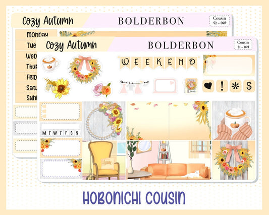 COZY AUTUMN || Hobonichi Cousin Planner Sticker Kit