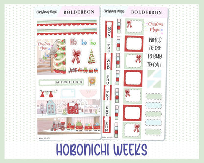 CHRISTMAS MAGIC || Hobonichi Weeks Planner Sticker Kit