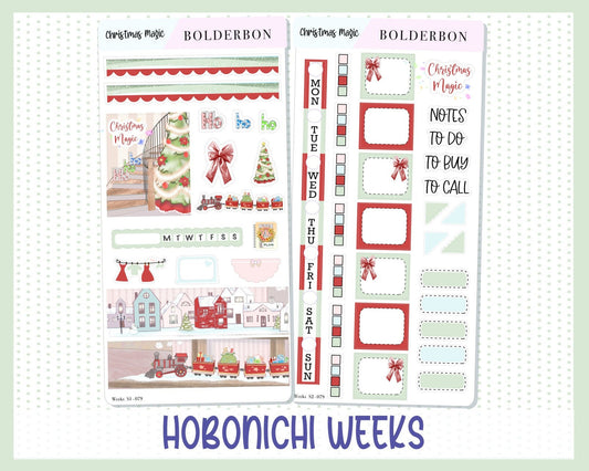 CHRISTMAS MAGIC || Hobonichi Weeks Planner Sticker Kit