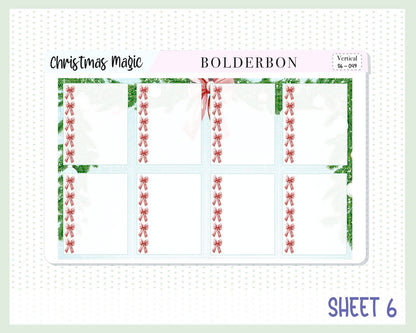 CHRISTMAS MAGIC || 7x9 Vertical Planner Sticker Kit