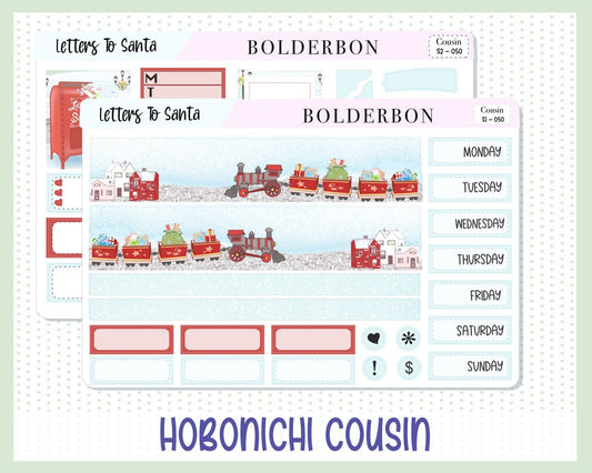 LETTERS TO SANTA || Hobonichi Cousin Planner Sticker Kit