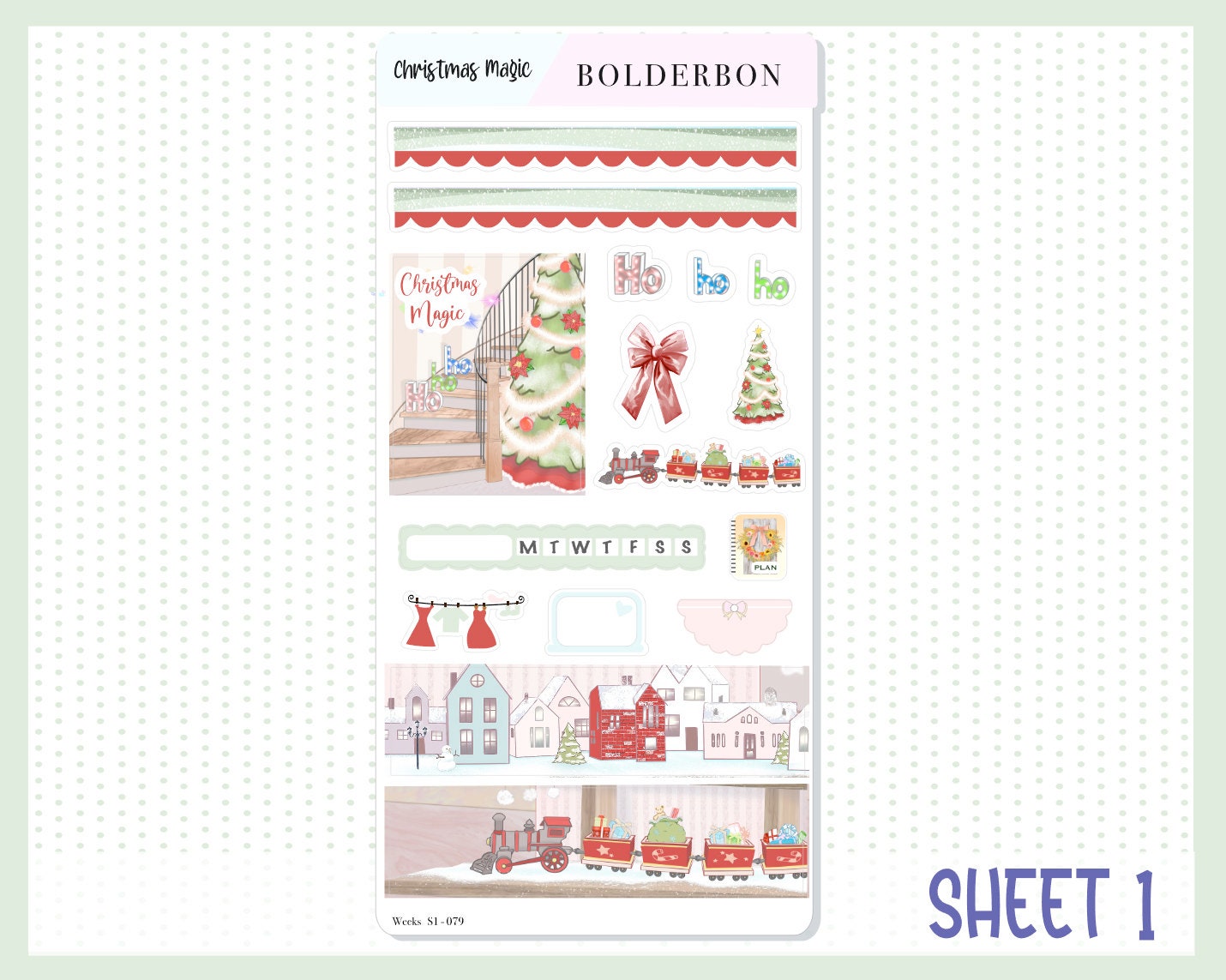 CHRISTMAS MAGIC || Hobonichi Weeks Planner Sticker Kit
