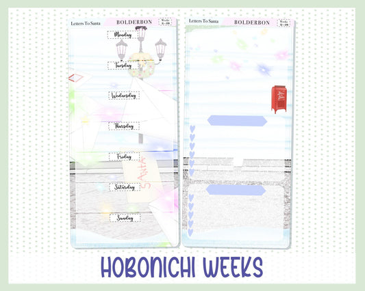 LETTERS TO SANTA || Hobonichi Weeks Planner Sticker Kit