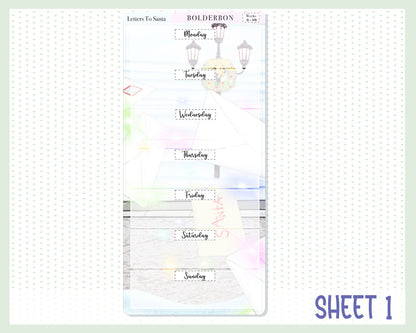 LETTERS TO SANTA || Hobonichi Weeks Planner Sticker Kit