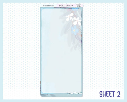 WINTER FLOWERS || Hobonichi Weeks Planner Sticker Kit