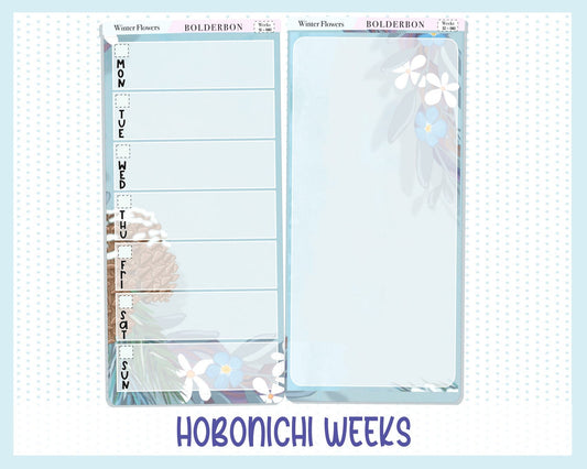 WINTER FLOWERS || Hobonichi Weeks Planner Sticker Kit