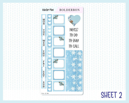 WINTER PINE || Hobonichi Weeks Planner Sticker Kit