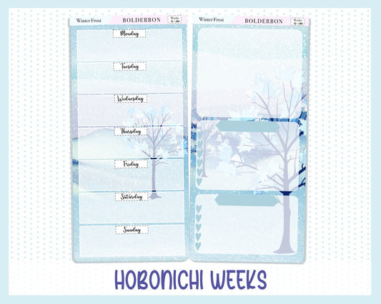 WINTER FROST || Hobonichi Weeks Planner Sticker Kit